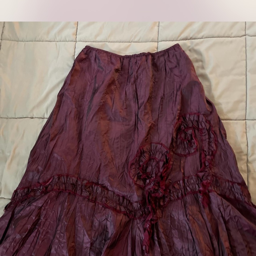 Elegant Burgundy Skirt
